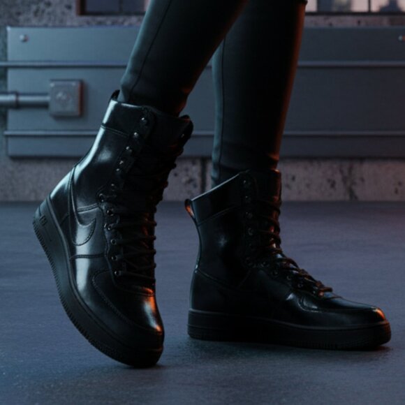 Women's Nike Air Force 1 6in N2WNTR Black / Sunburst (Size 7 Women's) - Picture 2 of 9